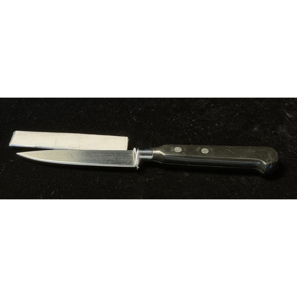 Granny's Parer Paring Knife 3.25 Inch, Imperial Stainless Blade, Black Handle